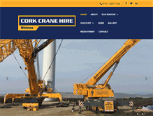 Tablet Screenshot of corkcranehire.com